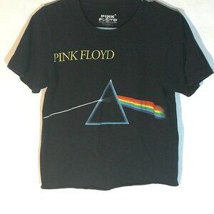 PINK FLOYD Rock Band Tee Crop Top Dark Side of the Moon T Shirt